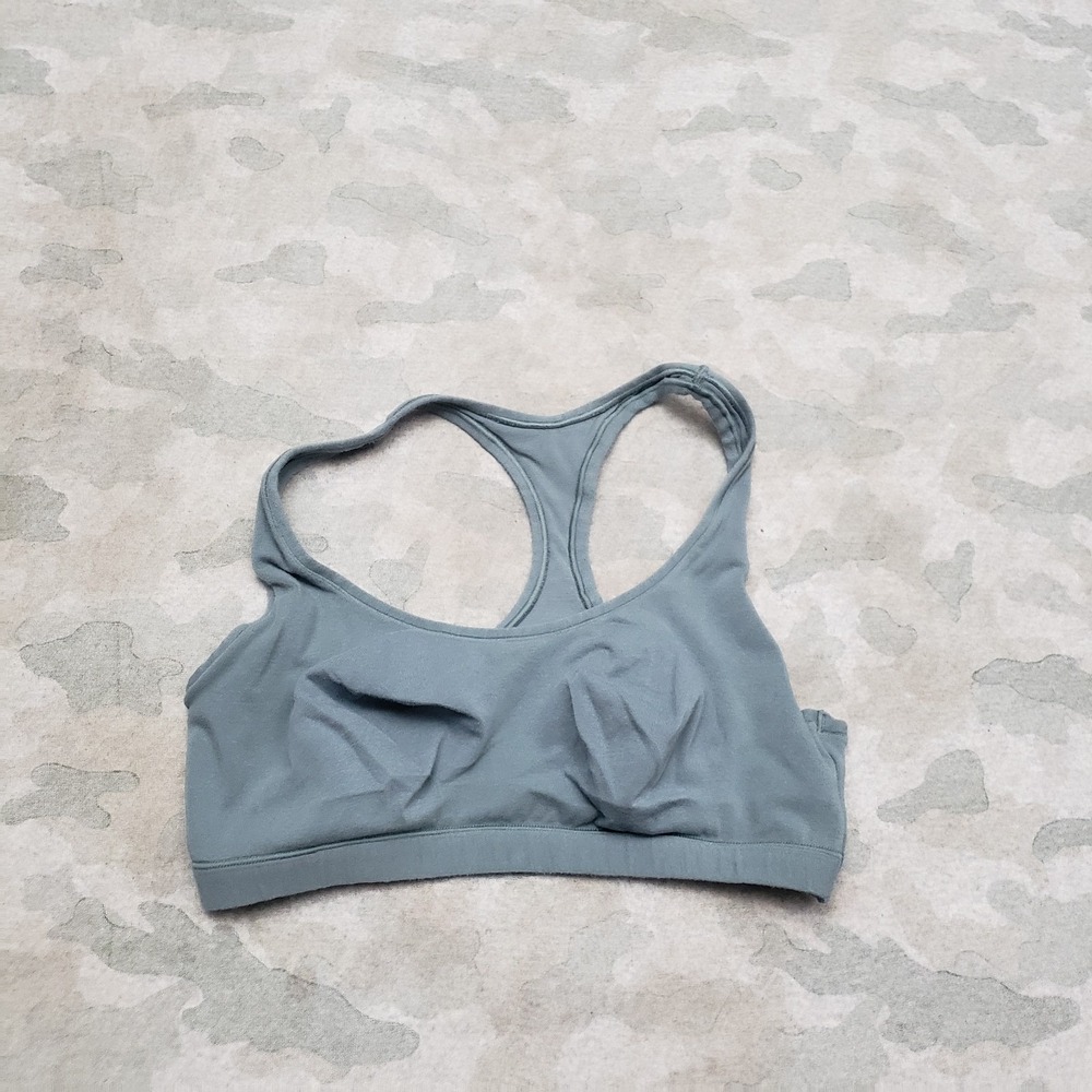 Nueskin Sports Bra Womens Medium Green Pullover Sleeveless